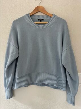 Quince 100% Organic Cotton Boyfriend Crew Sweater, M
